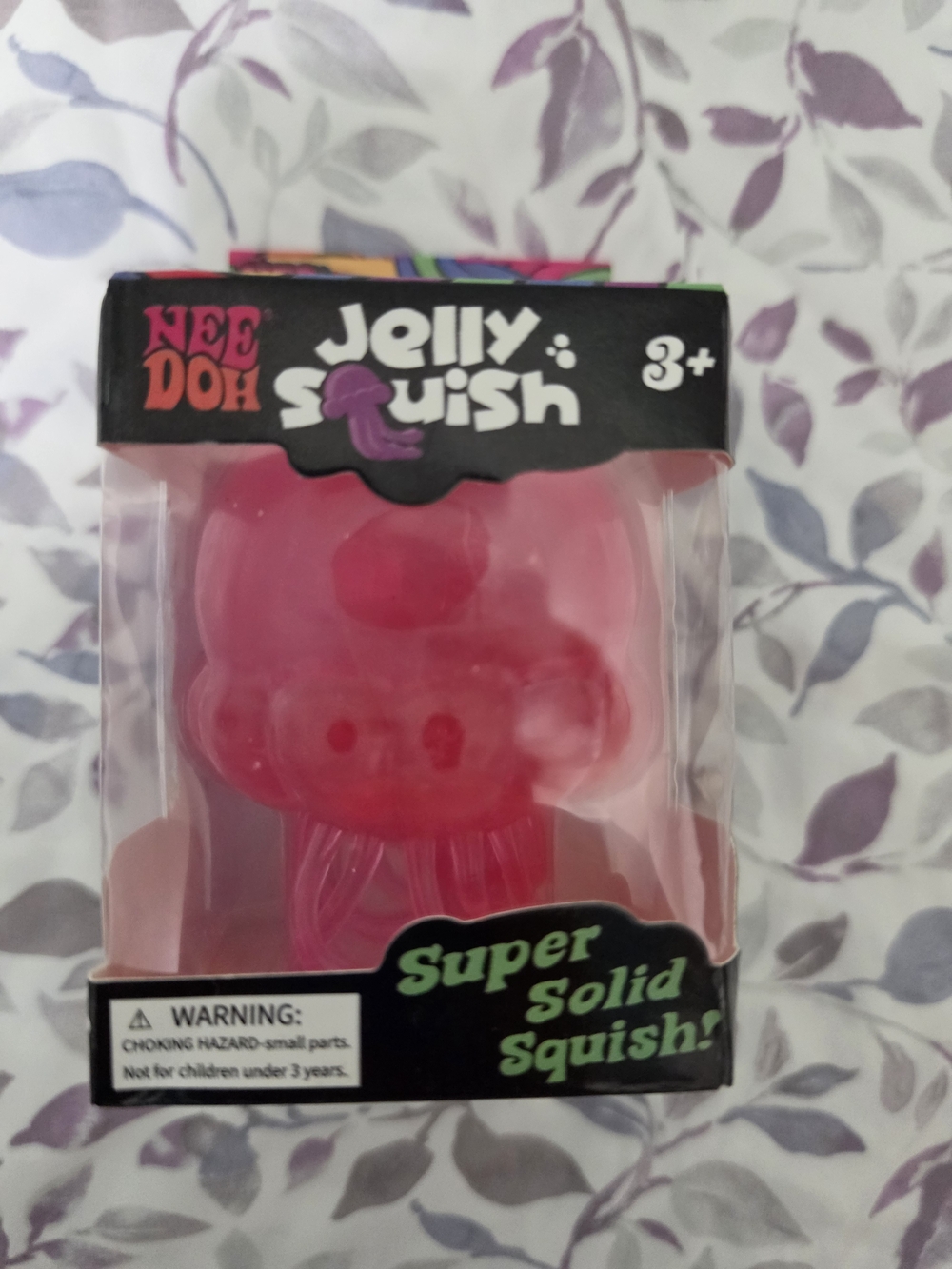 NeeDoh Jelly Squish Super Solid Squish Toy - Pink